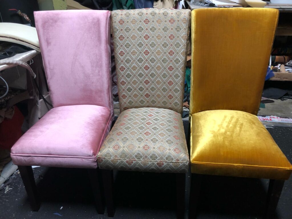 Colorful Chair fabric upholstery